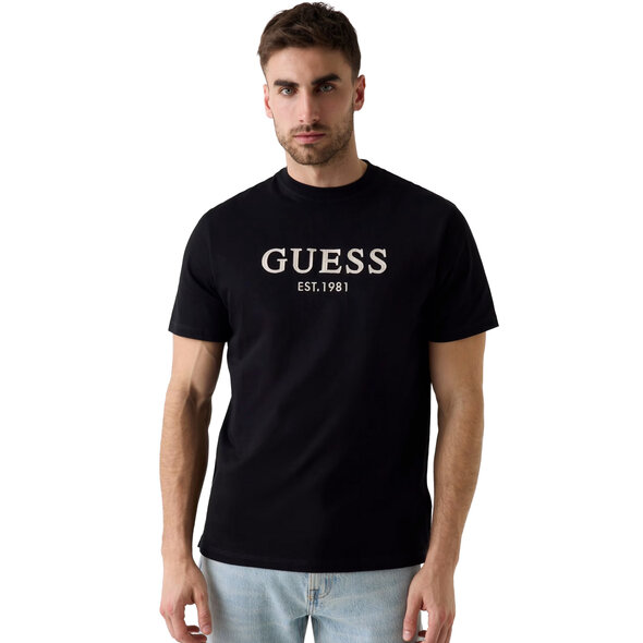 GUESS LOGO EMBROIDERY ΜΠΛΟΥΖΑ ΑΝΔΡΙΚΗ M6YI41K4227-JBLK