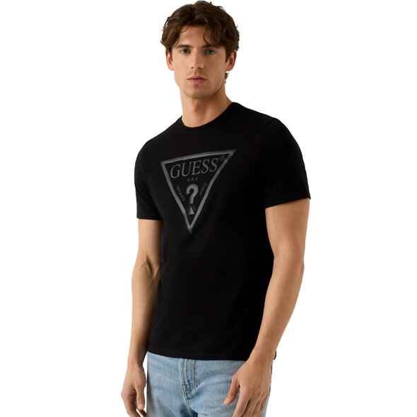 GUESS CORE TRIANGLE LOGO ΜΠΛΟΥΖΑ ΑΝΔΡΙΚΗ M6YI71K3745-JBLK