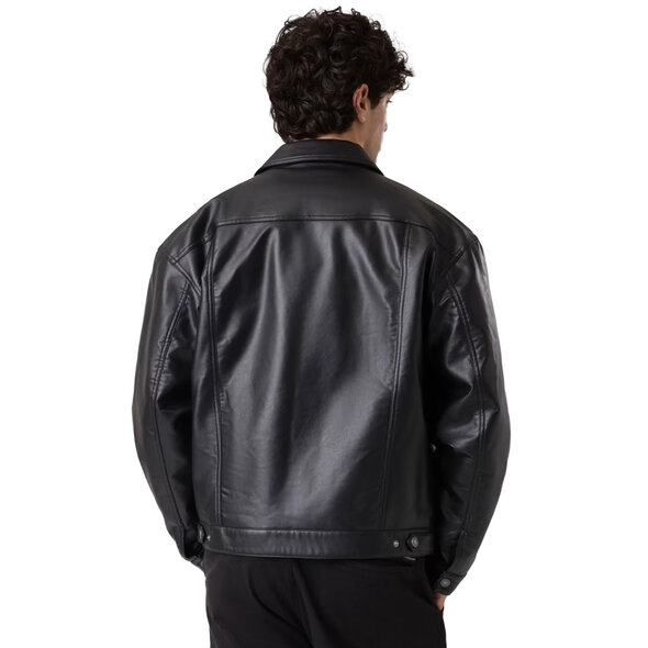GUESS LEATHER TRUCKER JACKET ΑΝΔΡΙΚΟ M6YL45W3368-JBLK