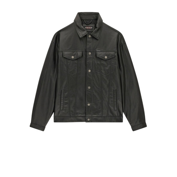 GUESS LEATHER TRUCKER JACKET ΑΝΔΡΙΚΟ M6YL45W3368-JBLK