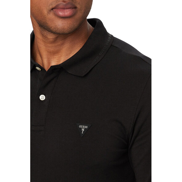 GUESS BASIC JERSEY POLO ΜΠΛΟΥΖΑ ΑΝΔΡΙΚΗ M6YP36K4395-JBLK
