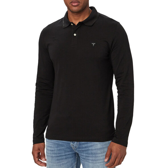 GUESS BASIC JERSEY POLO ΜΠΛΟΥΖΑ ΑΝΔΡΙΚΗ M6YP36K4395-JBLK