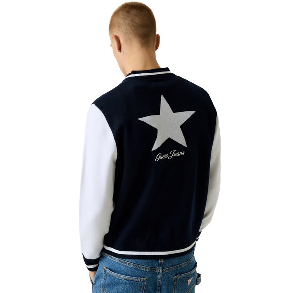 GUESS JACQUARD STAR BOMBER ΜΠΟΥΦΑΝ ΑΝΔΡΙΚΟ M6YR03Z0905-A71W