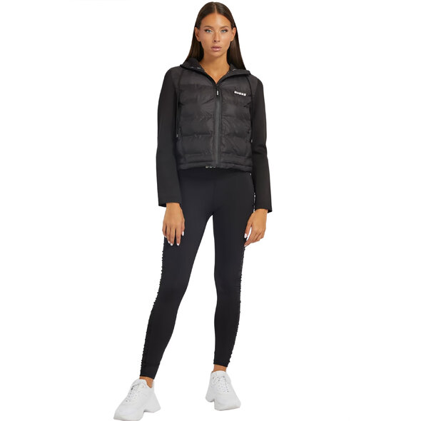 GUESS 'DAHLIA' CROP PUFFER ΜΠΟΥΦΑΝ ΓΥΝΑΙΚEIO V2BL02WEXC0-JBLK