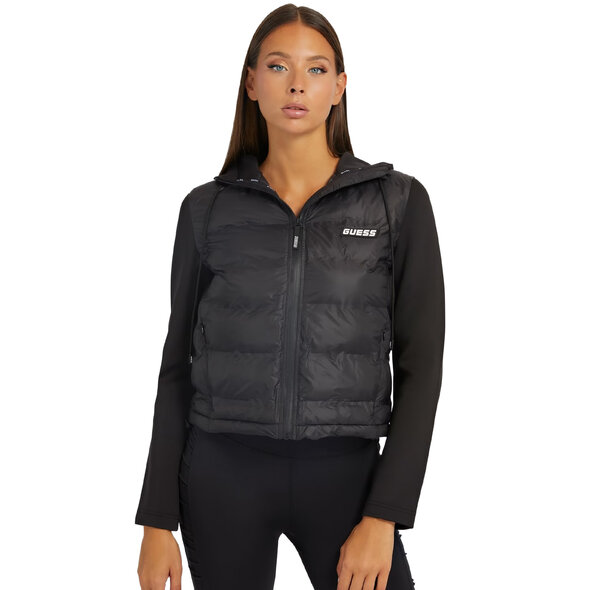 GUESS 'DAHLIA' CROP PUFFER ΜΠΟΥΦΑΝ ΓΥΝΑΙΚEIO V2BL02WEXC0-JBLK