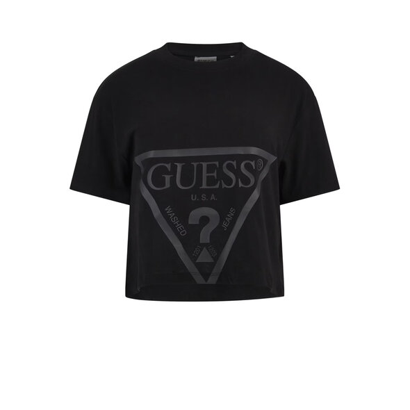 GUESS 'ADELE' CROP ΜΠΛΟΥΖΑ ΓΥΝΑΙΚEIA V2YI06K8HM0-JBLK