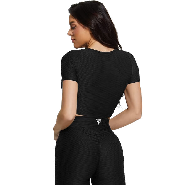 GUESS 'DELMA' ACTIVE CROP TOP ΓΥΝΑΙΚEIO V3GP09KBOA2-JBLK