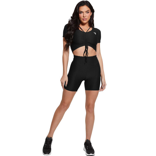 GUESS 'DELMA' ACTIVE CROP TOP ΓΥΝΑΙΚEIO V3GP09KBOA2-JBLK