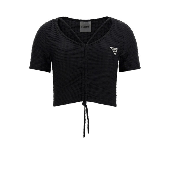 GUESS 'DELMA' ACTIVE CROP TOP ΓΥΝΑΙΚEIO V3GP09KBOA2-JBLK