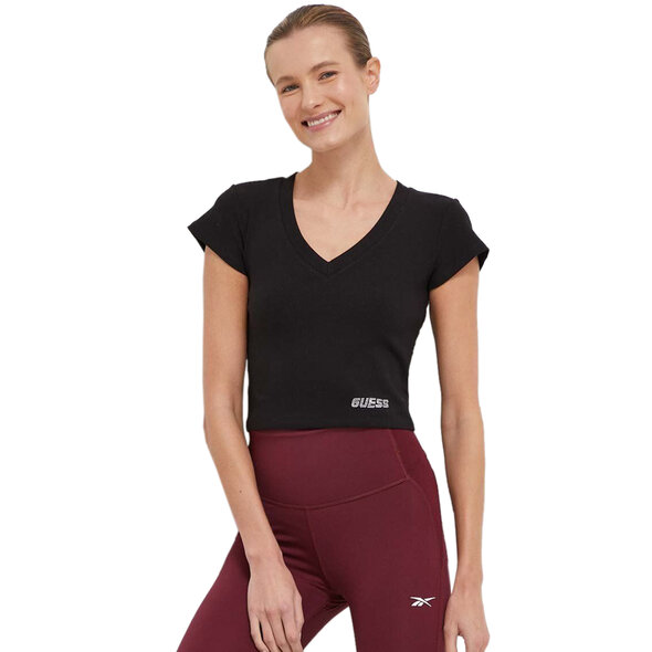 GUESS 'EDIE' RIB TOP ΓΥΝΑΙΚEIO V4RP10K8RT2-JBLK