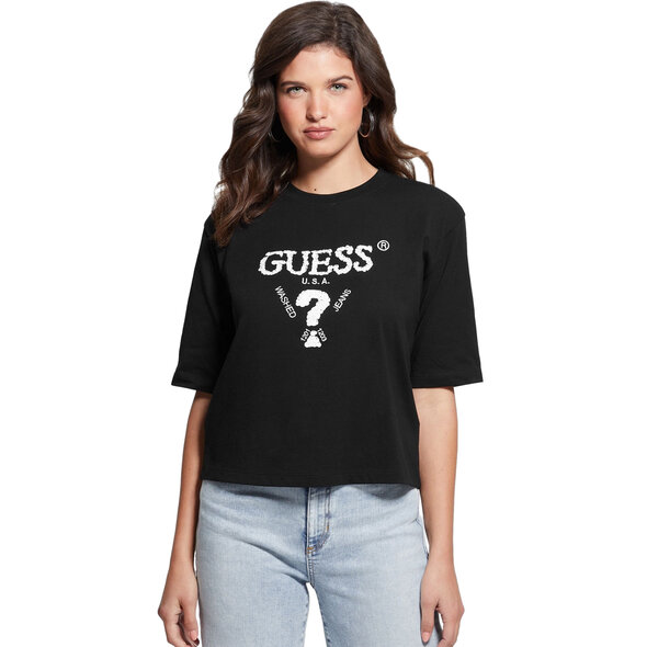 GUESS 'AURELIE' BOXY ΜΠΛΟΥΖΑ ΓΥΝΑΙΚΕΙA V4YI06I3Z14-JBLK