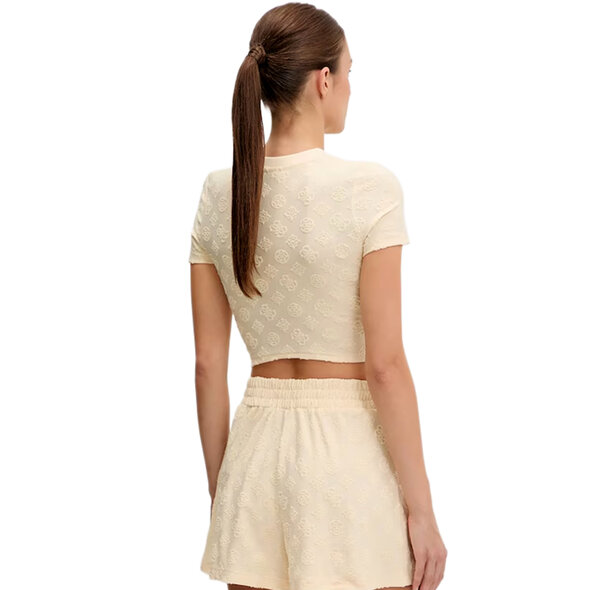 GUESS JACQUARD SPONGE CROP TOP ΓΥΝΑΙΚΕΙΟ V5GP21KCT02-F27G