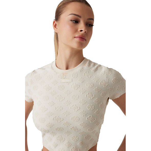 GUESS JACQUARD SPONGE CROP TOP ΓΥΝΑΙΚΕΙΟ V5GP21KCT02-FNFN