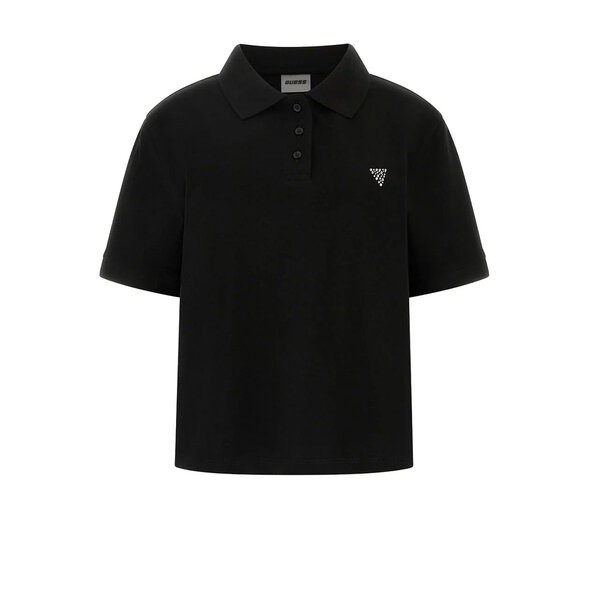 GUESS 'SILVY' BOXY POLO ΜΠΛΟΥΖΑ ΓΥΝΑΙΚΕΙΑ V6GP11K3278-JBLK