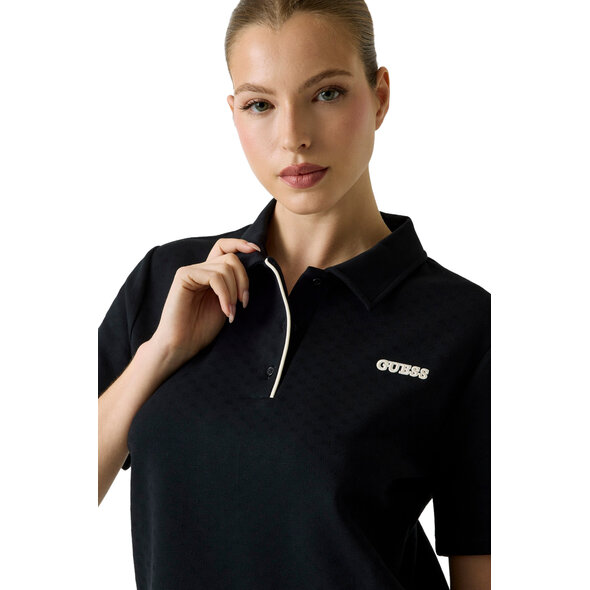 GUESS BOXY POLO ΜΠΛΟΥΖΑ ΓΥΝΑΙΚΕΙΑ V6GP12K3044-JBLK