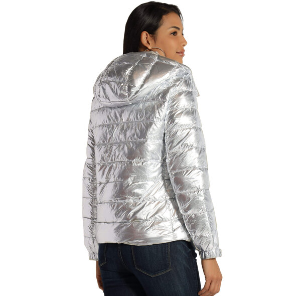 GUESS 'FIORENZA' PUFFER ΜΠΟΥΦΑΝ ΓΥΝΑΙΚEIO ME METAL-LOOK W2BL26WEWC0-F9HV