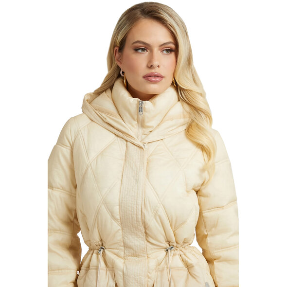 GUESS 'LUCILLE' ΜΑΚΡΥ PUFFER ΜΠΟΥΦΑΝ ΓΥΝΑΙΚEIO W2BL57WEX20-G1M5