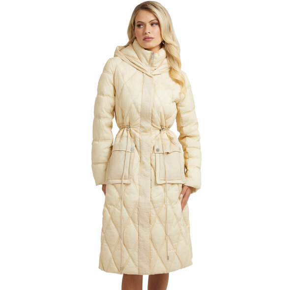 GUESS 'LUCILLE' ΜΑΚΡΥ PUFFER ΜΠΟΥΦΑΝ ΓΥΝΑΙΚEIO W2BL57WEX20-G1M5