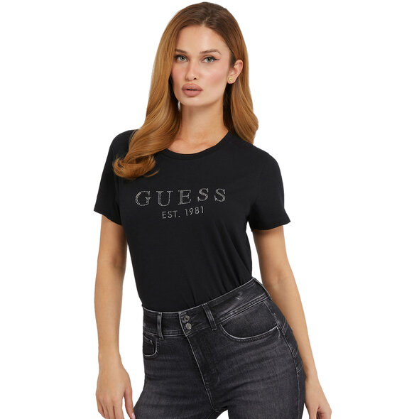 GUESS 'CRYSTAL' ΜΠΛΟΥΖΑ  ΓΥΝΑΙΚEIA W3GI76K8G01-JBLK