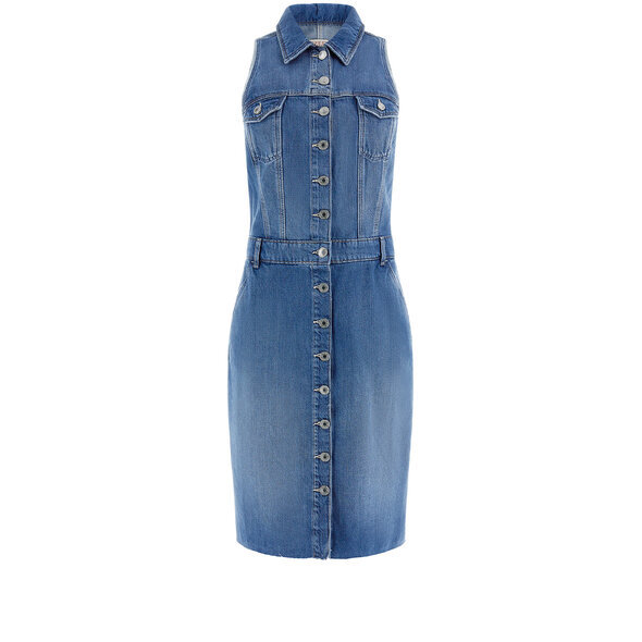 GUESS 'STACIE' MIDI DENIM ΦΟΡΕΜΑ ΓΥΝΑΙΚEIO W3RK07D4CN3-DLCT