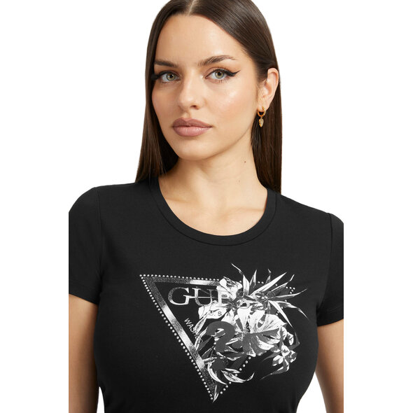GUESS 'FLOWER' ΜΠΛΟΥΖΑ ΓΥΝΑΙΚEIA W3YI30J1314-JBLK
