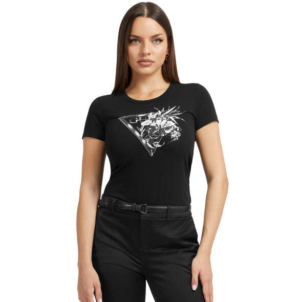 GUESS 'FLOWER' ΜΠΛΟΥΖΑ ΓΥΝΑΙΚEIA W3YI30J1314-JBLK