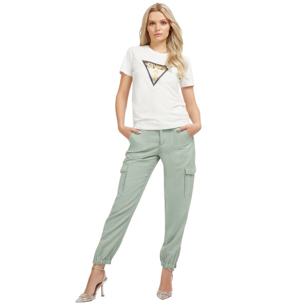 GUESS ΜΠΛΟΥΖΑ ΓΥΝΑΙΚEIA ME ANIMAL TRIANGLE LOGO W3YI41I3Z14-G012