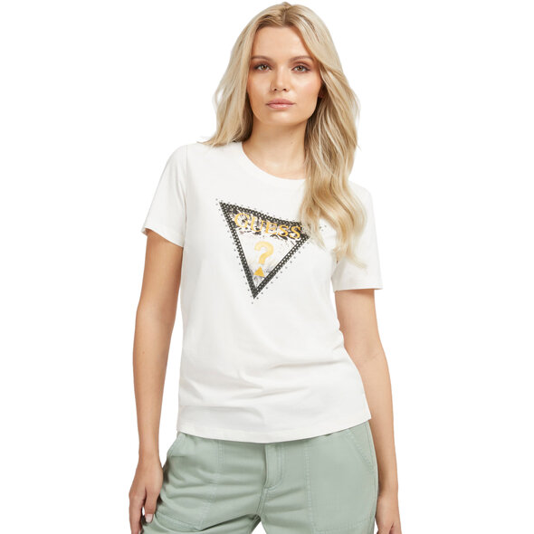 GUESS ΜΠΛΟΥΖΑ ΓΥΝΑΙΚEIA ME ANIMAL TRIANGLE LOGO W3YI41I3Z14-G012