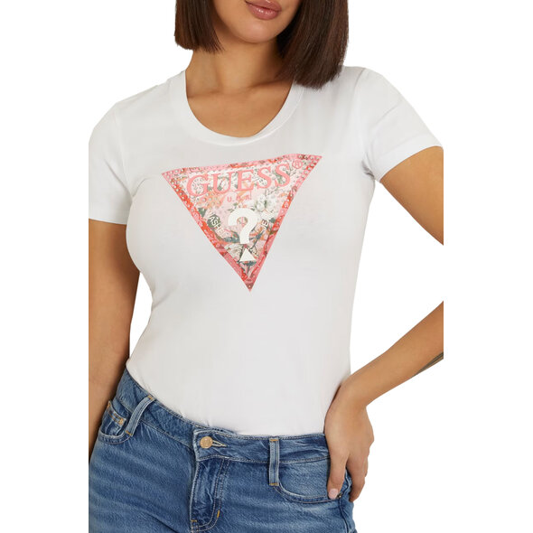 GUESS ΜΠΛΟΥΖΑ ΓΥΝΑΙΚEIA ME SATIN LOGO W4GI21J1314-G011