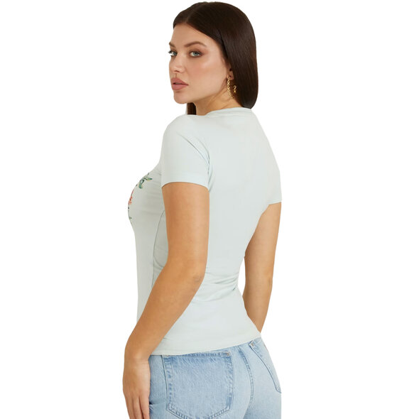 GUESS ΜΠΛΟΥΖΑ ΓΥΝΑΙΚEIA ME FLORAL LOGO W4GI24J1314-A72C