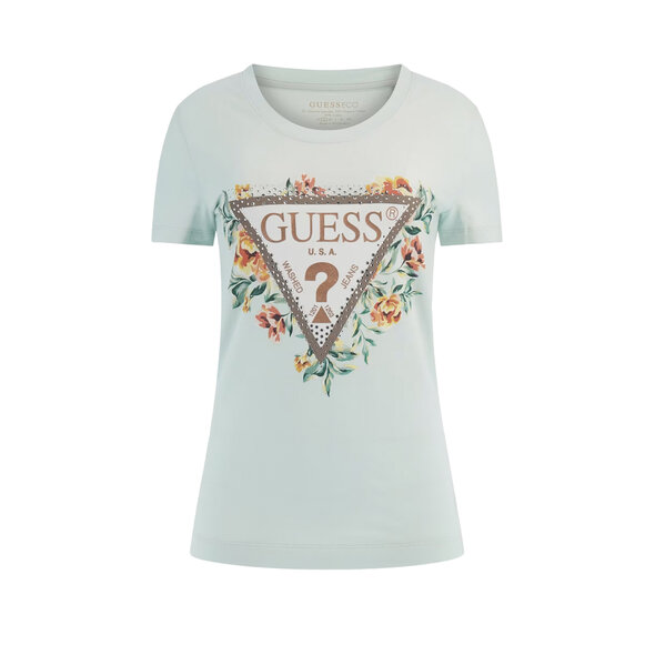 GUESS ΜΠΛΟΥΖΑ ΓΥΝΑΙΚEIA ME FLORAL LOGO W4GI24J1314-A72C