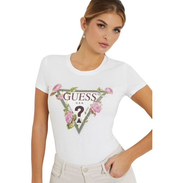 GUESS FLORAL TRIANGLE ΜΠΛΟΥΖΑ ΓΥΝΑΙΚEIA W4RI28J1314-G011
