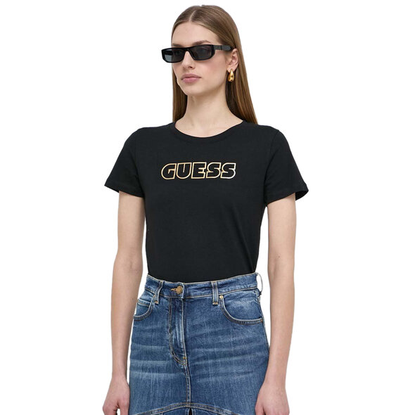 GUESS ΜΠΛΟΥΖΑ ΓΥΝΑΙΚEIA ME GLOSSY LOGO W4RI30I3Z14-JBLK