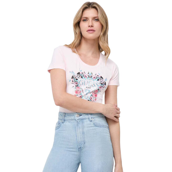 GUESS FLOWERS TRIANGLE ΜΠΛΟΥΖΑ ΓΥΝΑΙΚEIA W4RI38J1314-A60W