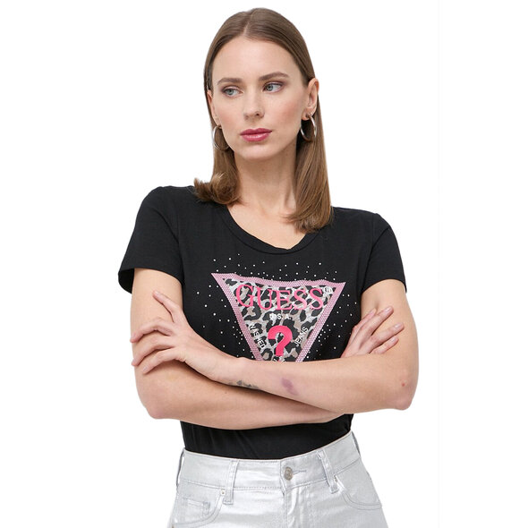GUESS SPRING TRIANGLE ΜΠΛΟΥΖΑ ΓΥΝΑΙΚEIA W4RI44J1314-JBLK