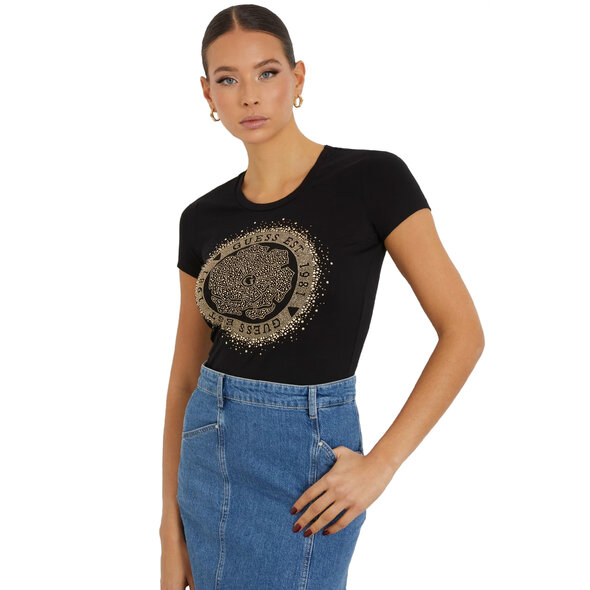 GUESS ROUND CAMELIA ΜΠΛΟΥΖΑ ΓΥΝΑΙΚEIA W4RI47J1314-JBLK