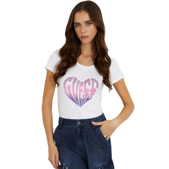 GUESS 'HEART' ΜΠΛΟΥΖΑ ΓΥΝΑΙΚEIA W4RI53J1314-G011
