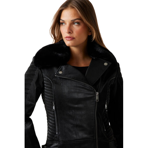 GUESS 'DARCEY' BIKER ΜΠΟΥΦΑΝ ΓΥΝΑΙΚΕΙΟ W5BL35W2820-JBLK