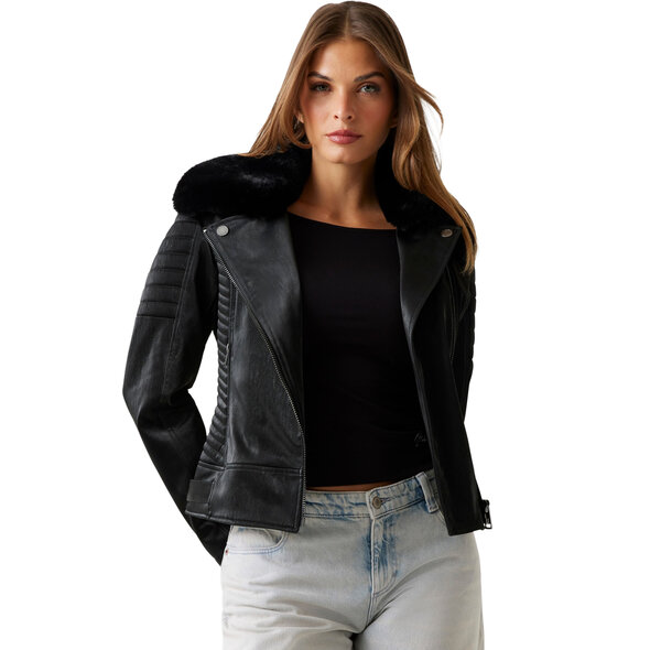 GUESS 'DARCEY' BIKER ΜΠΟΥΦΑΝ ΓΥΝΑΙΚΕΙΟ W5BL35W2820-JBLK