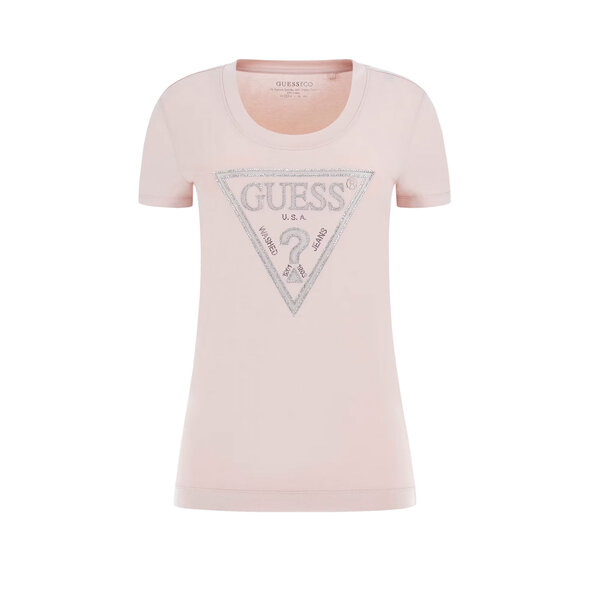 GUESS SHINY LOGO ΜΠΛΟΥΖΑ ΓΥΝΑΙΚΕΙA W5RI11J1314-A61L