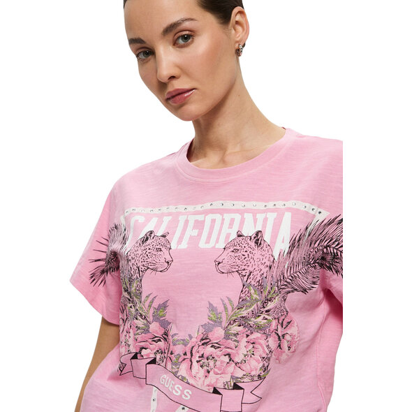 GUESS CALIFORNIA PRINT ΜΠΛΟΥΖΑ ΓΥΝΑΙΚΕΙA W5RI13K6XN4-G65F