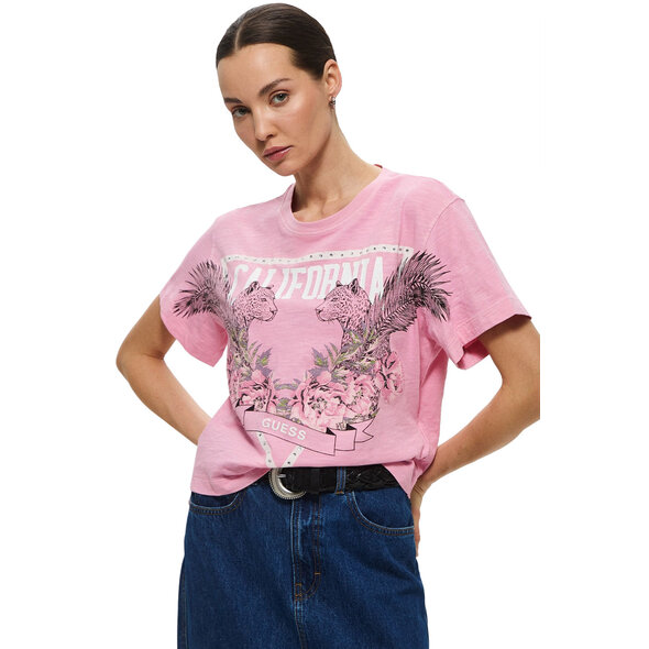 GUESS CALIFORNIA PRINT ΜΠΛΟΥΖΑ ΓΥΝΑΙΚΕΙA W5RI13K6XN4-G65F