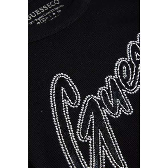 GUESS RIB LOGO ΜΠΛΟΥΖΑ ΓΥΝΑΙΚΕΙΑ W5RI68KA0H1-JBLK