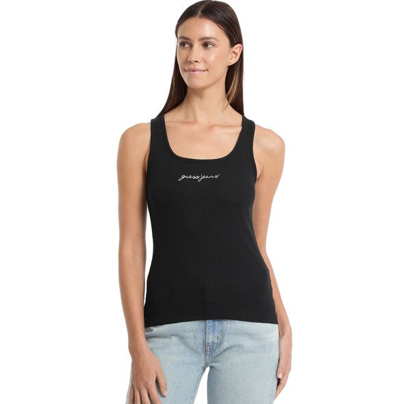 GUESS  SLIM RIB TANK TOP ΓΥΝΑΙΚΕΙΟ W5RP48KA0H1-JBLK