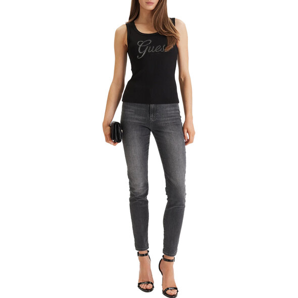 GUESS LOGO SCRIPT TANK TOP ΓΥΝΑΙΚΕΙΟ W6GP22K2954-JBLK