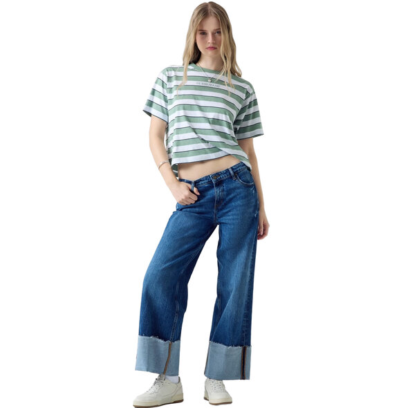 GUESS WIDE LEG CUFFED DENIM ΠΑΝΤΕΛΟΝΙ ΓΥΝΑΙΚΕΙΟ W6RA2BD5M5L-GVDU