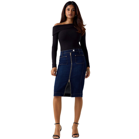 GUESS 'ROSITA' DENIM ΦΟΥΣΤΑ ΓΥΝΑΙΚΕΙΑ W6RD0UD6881-BLJO