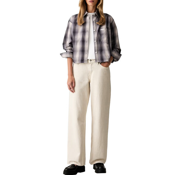 GUESS CROPPED WOVEN ΠΟΥΚΑΜΙΣΟ ΓΥΝΑΙΚΕΙΟ W6RH64WH7Q1-L92B