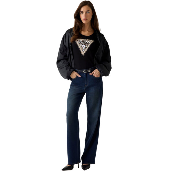 GUESS 'LEO TRIANGLE' ΜΠΛΟΥΖΑ ΓΥΝΑΙΚΕΙΑ W6RI32J1314-JBLK