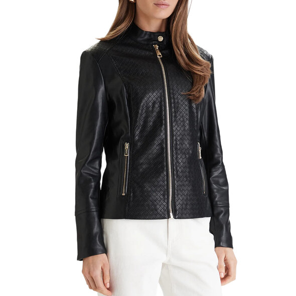 GUESS 'CLAUDINE' BIKER ΜΠΟΥΦΑΝ ΓΥΝΑΙΚΕΙΟ W6RL52WL850-JBLK